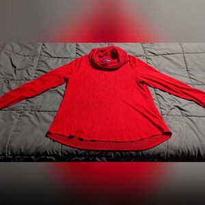 Apt. 9 Women's Bright Red Cowl Neck Sweater Size PXL